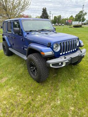 Ocean Blue Metallic Clearcoat 2019 Jeep Wrangler Unlimited Sahara