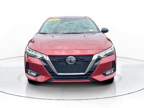 Scarlet Ember 2021 Nissan Sentra SR