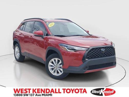 Barcelona Red Metallic 2022 Toyota Corolla Cross LE