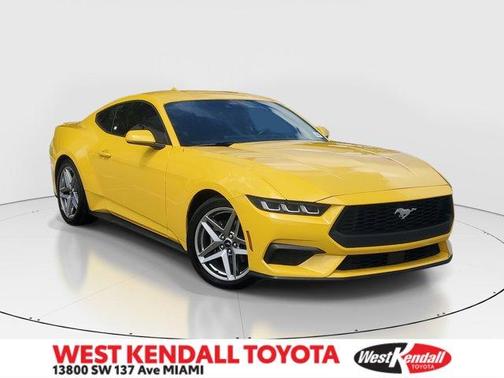 Yellow 2024 Ford Mustang EcoBoost Premium