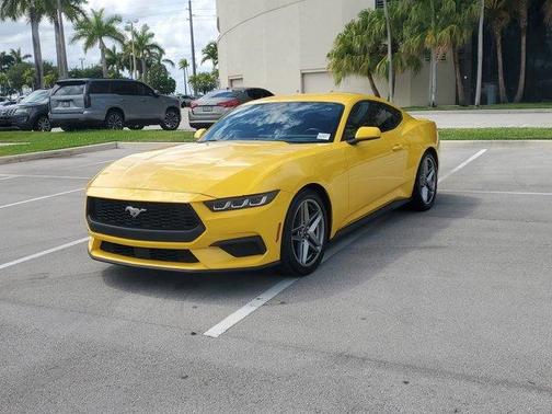 Yellow 2024 Ford Mustang EcoBoost Premium