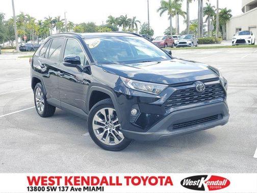 Midnight Black Metallic 2021 Toyota RAV4 XLE Premium