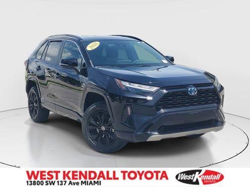 Midnight Black Metallic 2024 Toyota RAV4 Hybrid SE