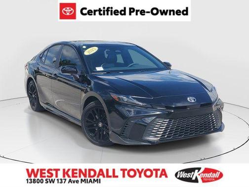 Midnight Black Metallic 2025 Toyota Camry SE