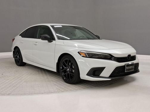 Platinum White Pearl 2024 Honda Civic Sport