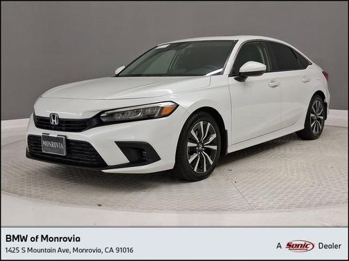 Platinum White Pearl 2022 Honda Civic EX