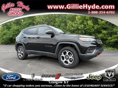 Diamond Black Crystal Pearlcoat 2022 Jeep Compass Trailhawk