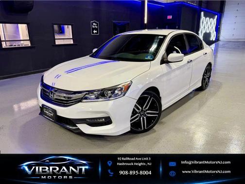 White Orchid Pearl 2016 Honda Accord Sport