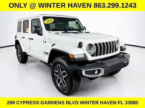 Bright White Clearcoat 2026 Jeep Wrangler 4-Door Sahara 4x4