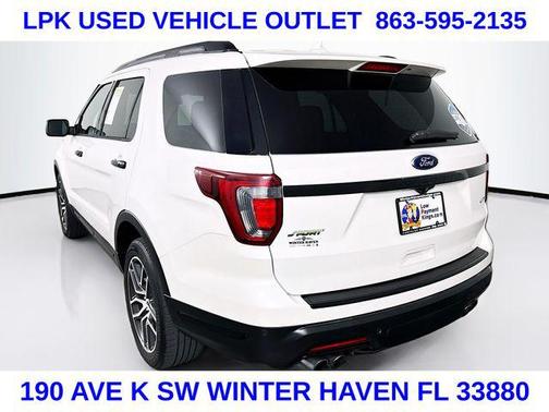 White Platinum 2018 Ford Explorer Sport