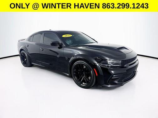 Pitch Black Clearcoat 2023 Dodge Charger SRT Hellcat Widebody Jailbreak