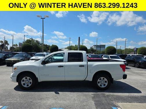 Glacier White 2021 Nissan Titan S