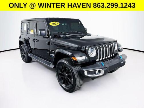Black Clearcoat 2023 Jeep Wrangler 4xe Sahara