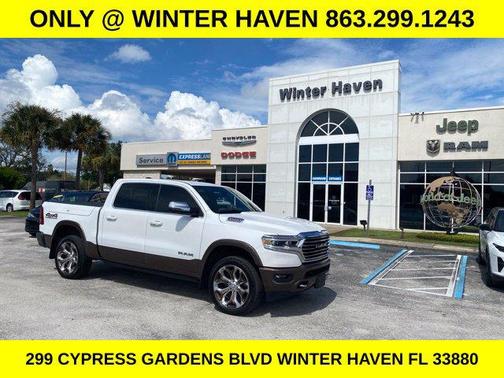 Ivory White Tri-Coat Pearlcoat 2023 RAM 1500 Longhorn