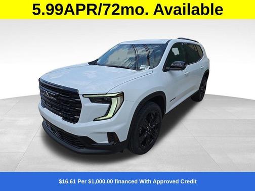 Summit White 2026 GMC Acadia Elevation