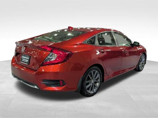 Red 2019 Honda Civic EX-L