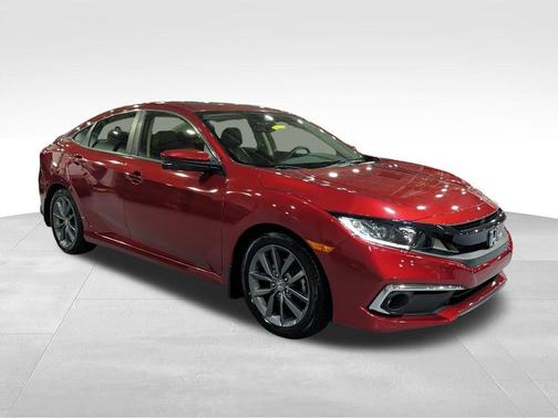 Red 2019 Honda Civic EX-L