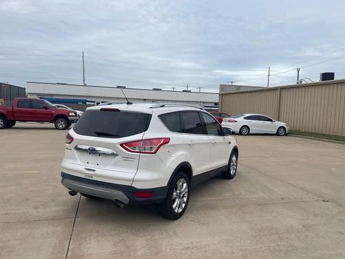 White Platinum Metallic Tri-Coat 2015 Ford Escape Titanium