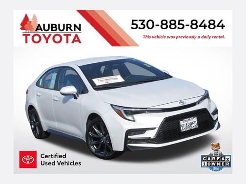 Wind Chill Pearl 2025 Toyota Corolla SE