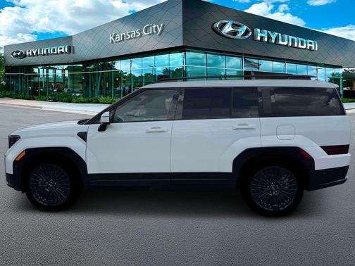 Serenity White 2026 Hyundai SANTA FE HEV Calligraphy
