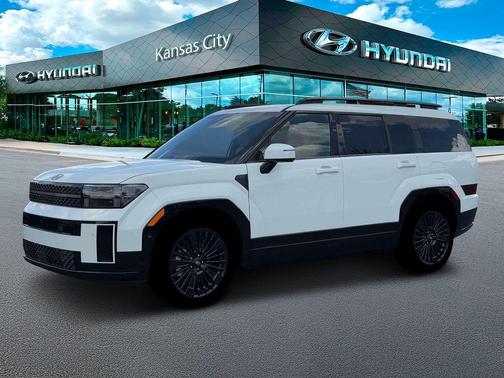 Serenity White 2026 Hyundai SANTA FE HEV Calligraphy