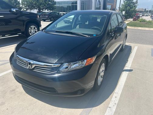 Black 2012 Honda Civic LX