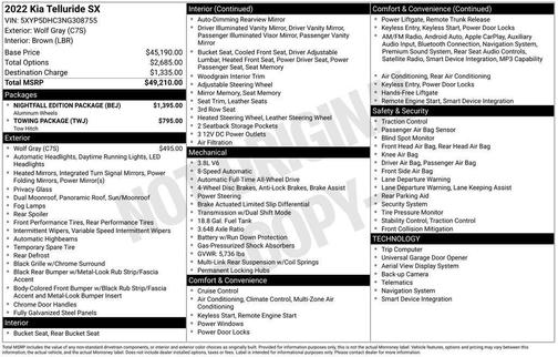 Wolf Gray 2022 Kia Telluride SX