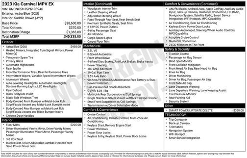 2023 Kia Carnival EX