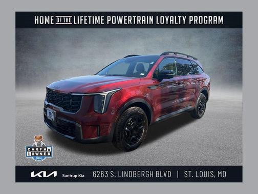 Dawning Red 2025 Kia Sorento SX