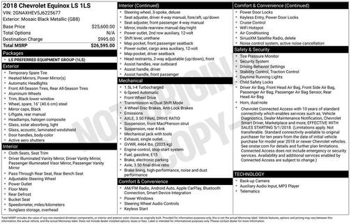 2018 Chevrolet Equinox LS