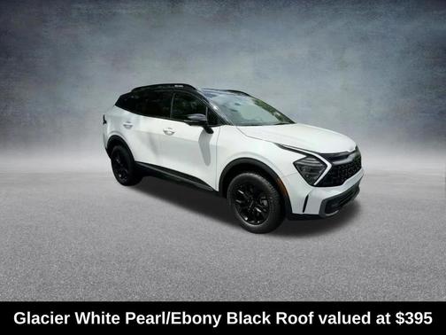 Glacier White Pearl/Ebony Black Roof 2024 Kia Sportage S