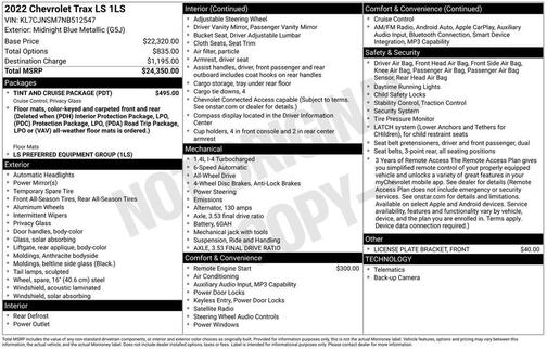 2022 Chevrolet Trax LS