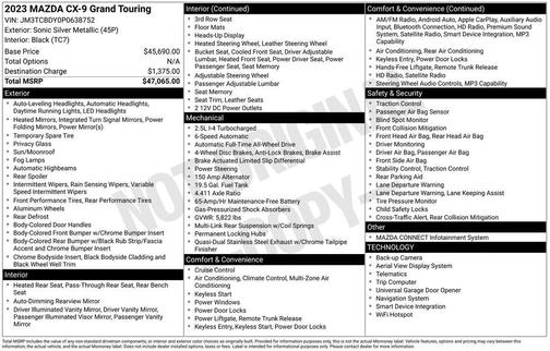 2023 Mazda CX-9 Grand Touring