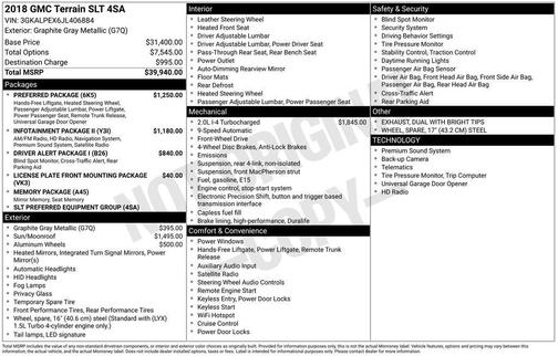 2018 GMC Terrain SLT