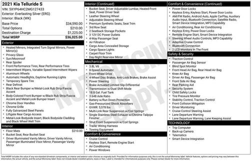 Everlasting Silver 2021 Kia Telluride S