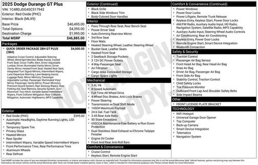 2025 Dodge Durango GT Plus