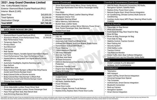 2021 Jeep Grand Cherokee Limited