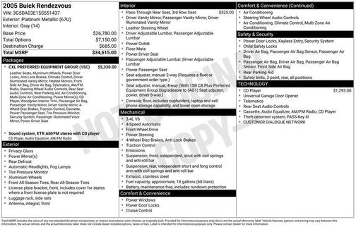 2005 Buick Rendezvous CXL