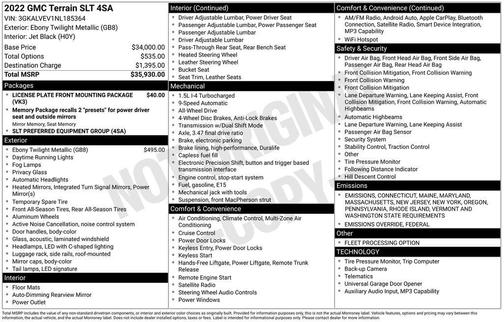 2022 GMC Terrain SLT