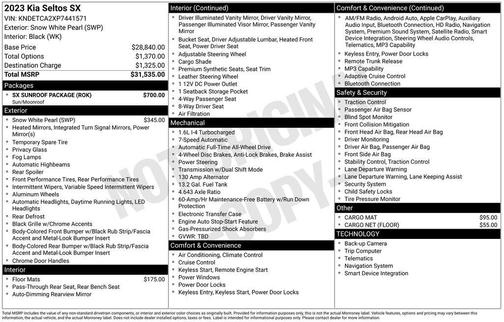 2023 Kia Seltos SX Turbo