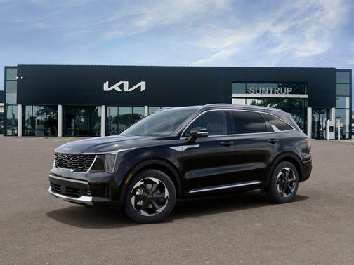 Aurora Black Pearl 2026 Kia Sorento Hybrid EX