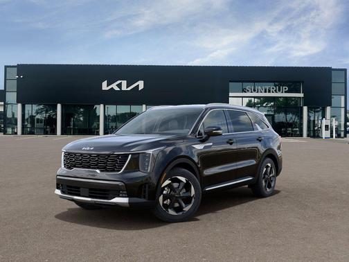 Aurora Black Pearl 2026 Kia Sorento Hybrid EX