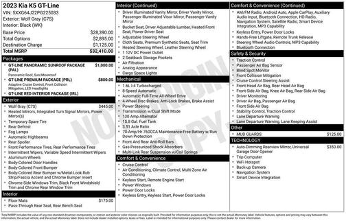 2023 Kia K5 GT-Line