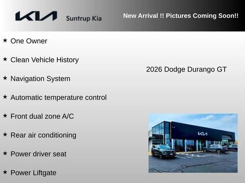 DB Black Crystal Clearcoat 2026 Dodge Durango GT AWD