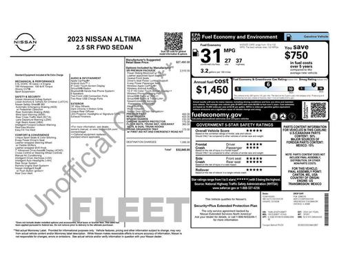 2023 Nissan Altima SR FWD
