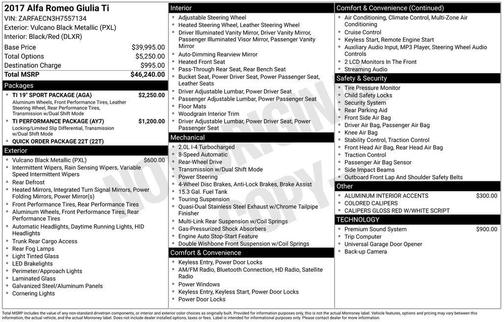 2017 Alfa Romeo Giulia Ti