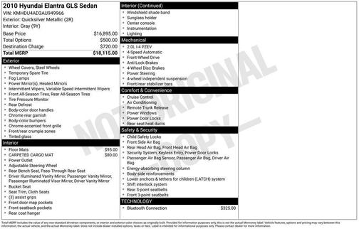 2010 Hyundai ELANTRA GLS