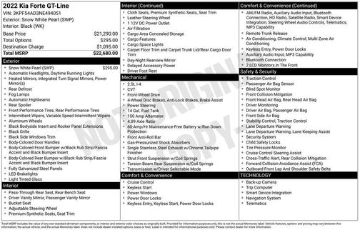 2022 Kia Forte GT-Line
