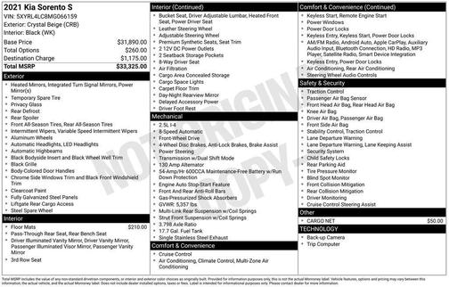 2021 Kia Sorento S
