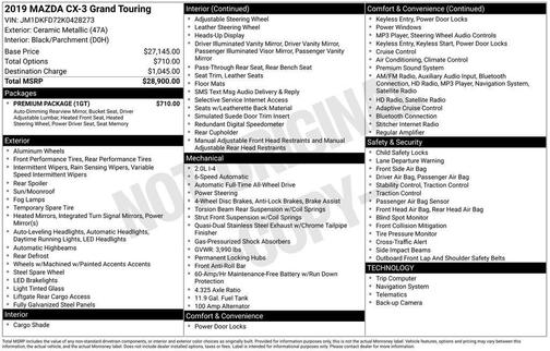 2019 Mazda CX-3 Grand Touring